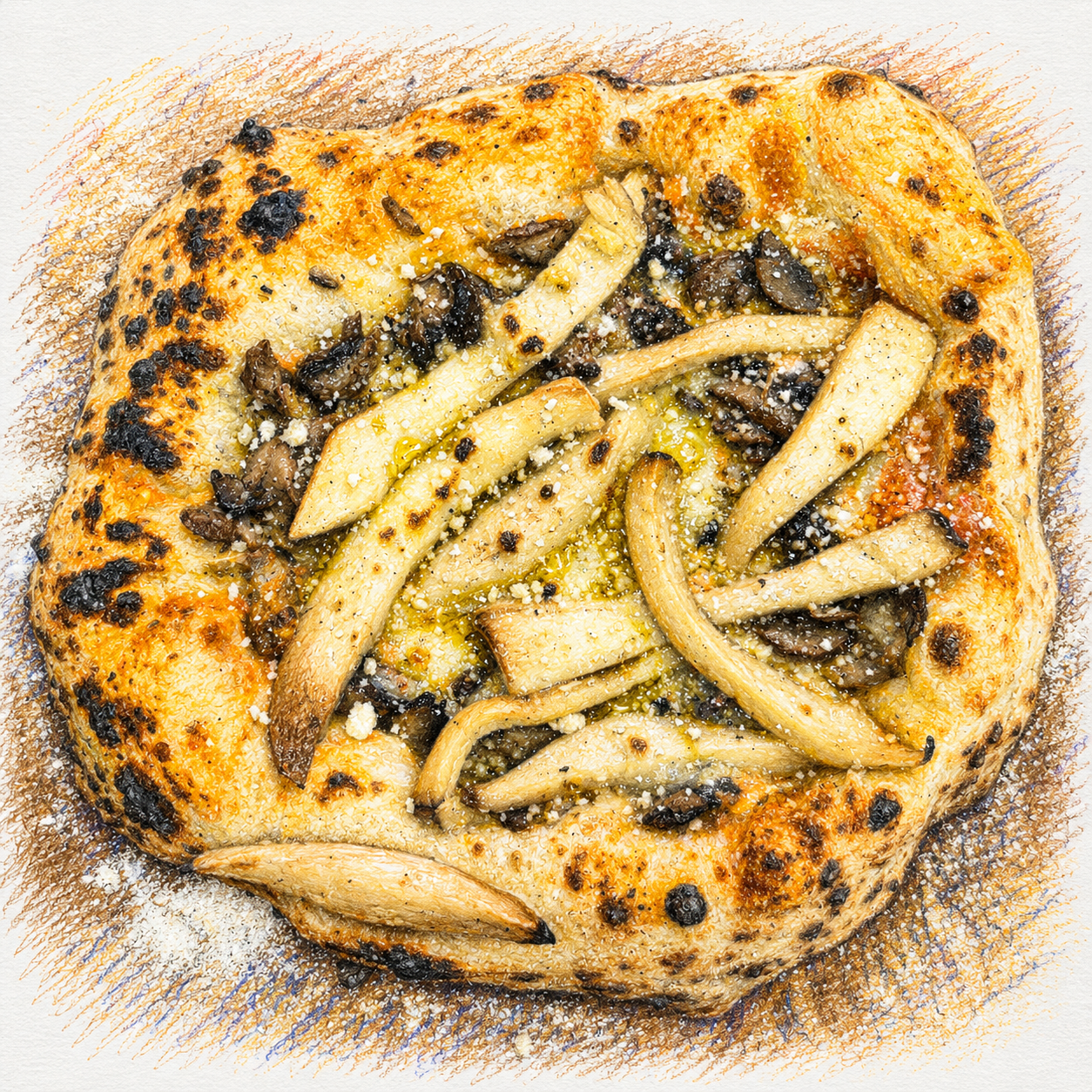 Mushroom Truffle Pizza