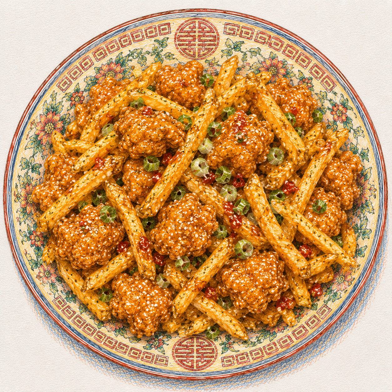 Orange Chicken Fries